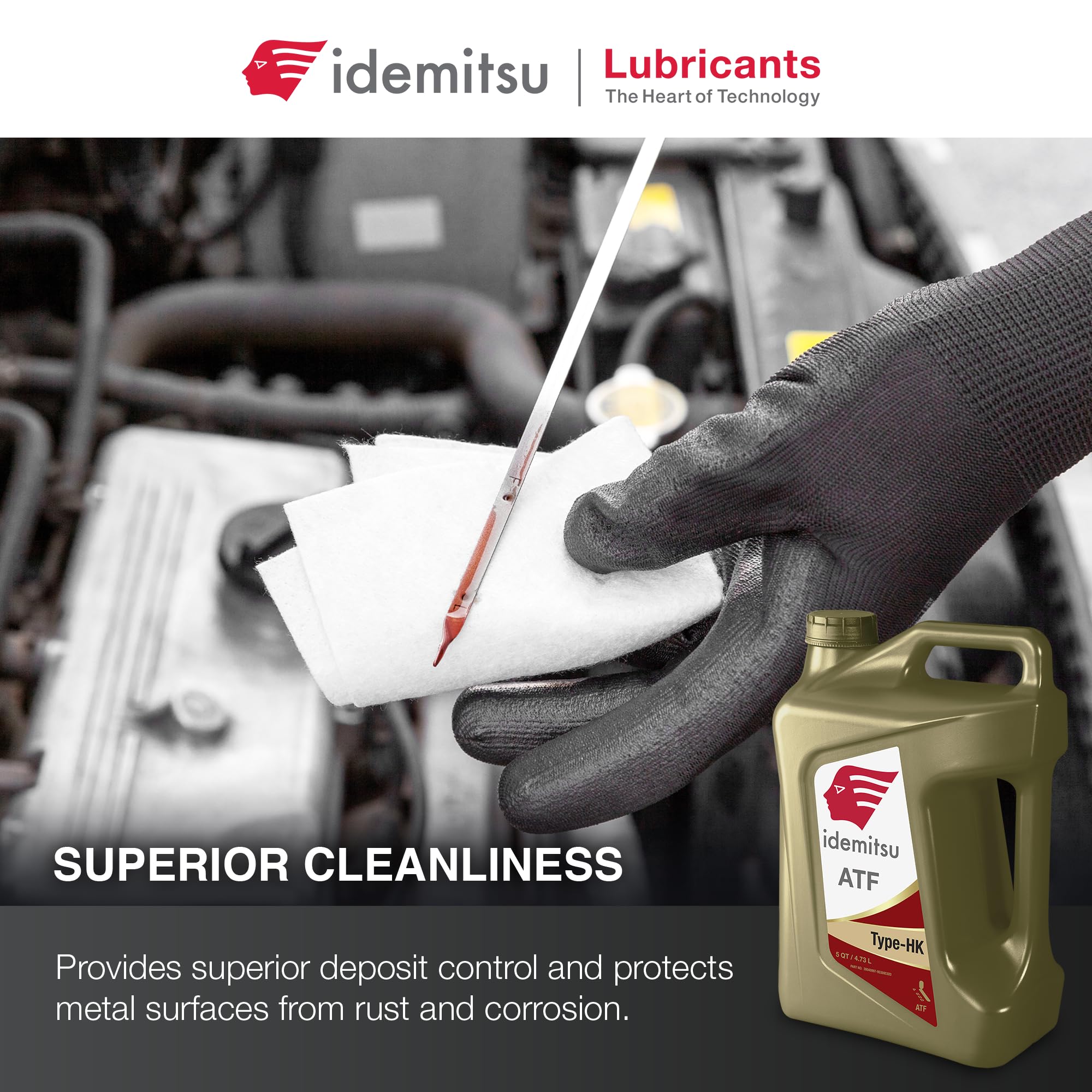 Idemitsu fluid texture sheen demonstrating clean viscosity for smooth shifting
