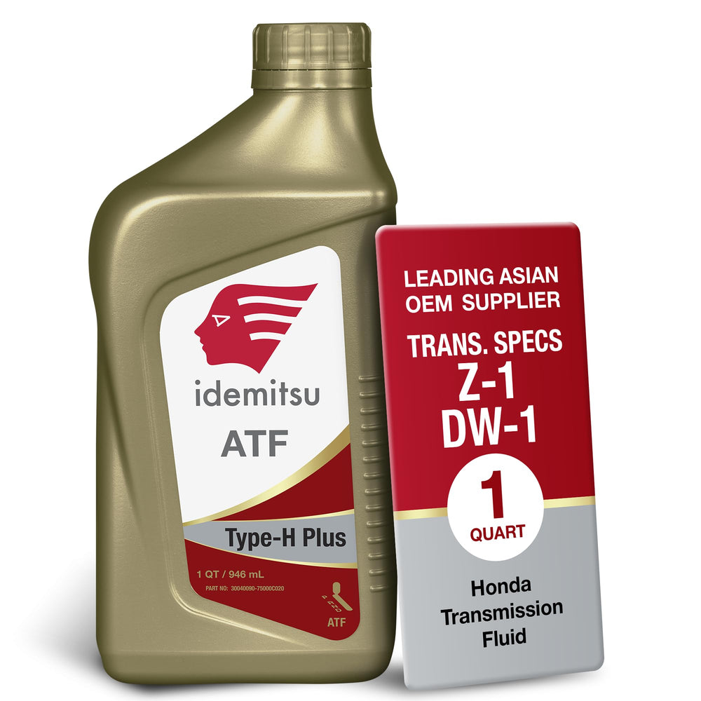 Idemitsu ATF Type H-Plus front bottle showing clear product branding and quick ID benefit