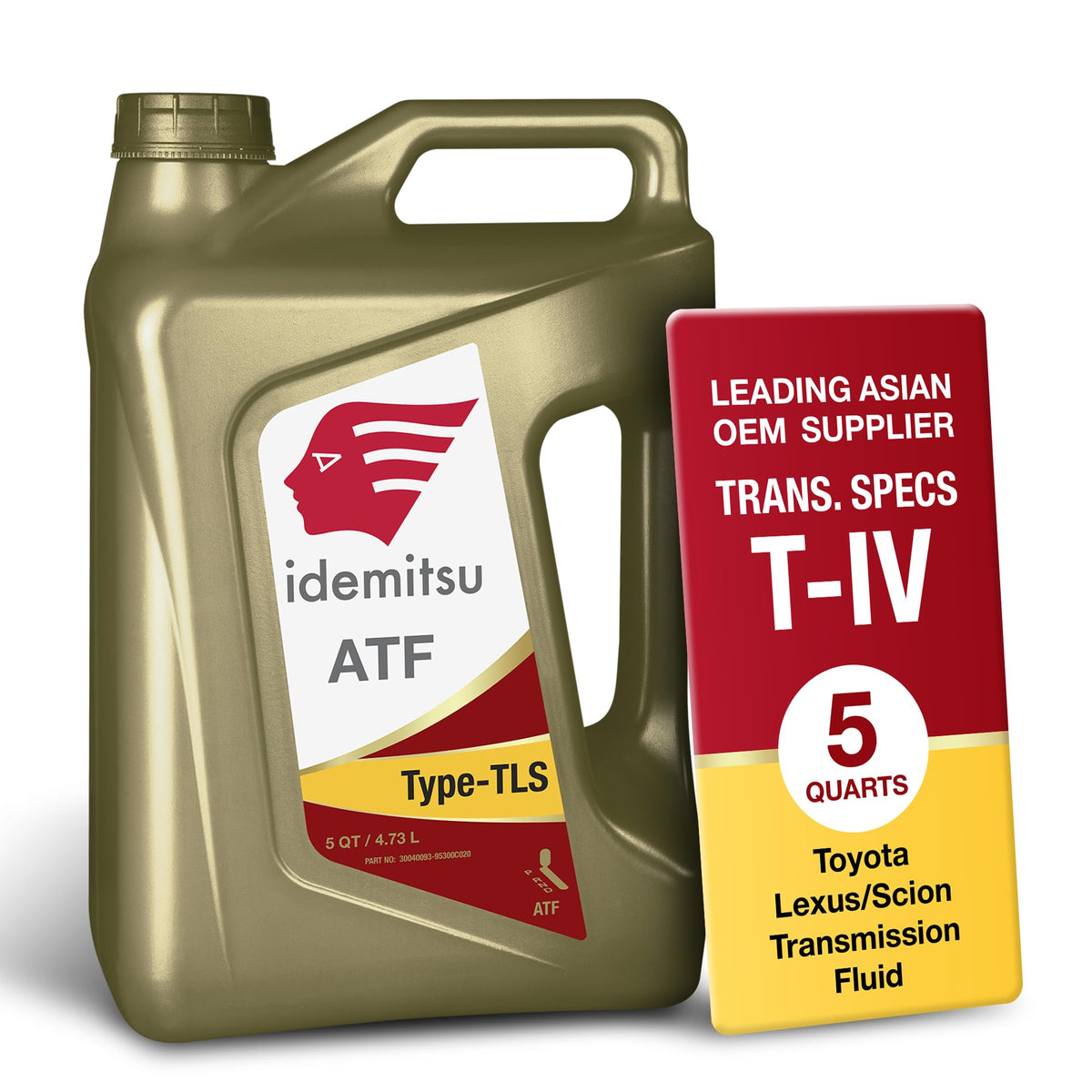 Idemitsu 5‑quart front label showing product identity and benefits