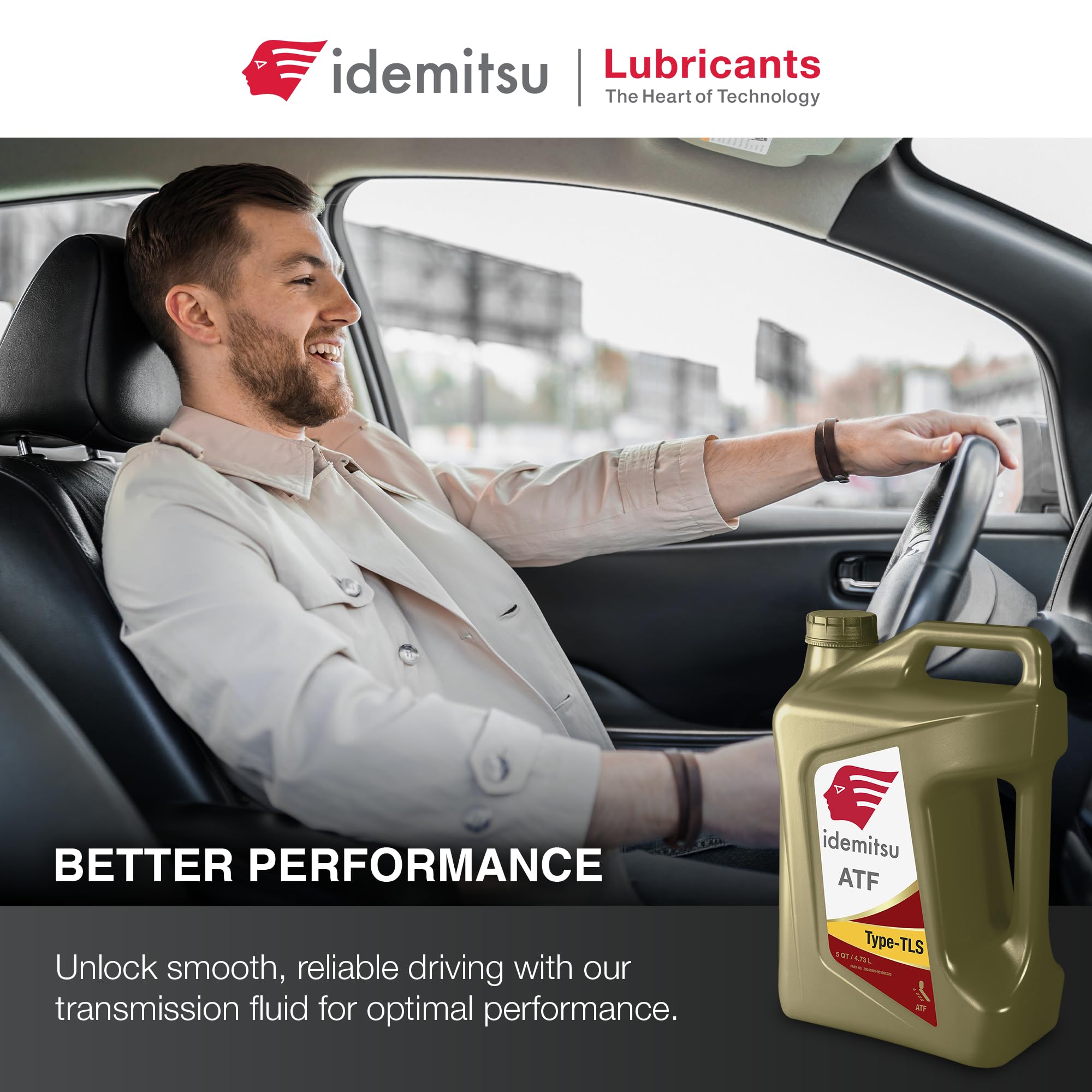 Idemitsu bottle in a garage scene illustrating maintenance convenience