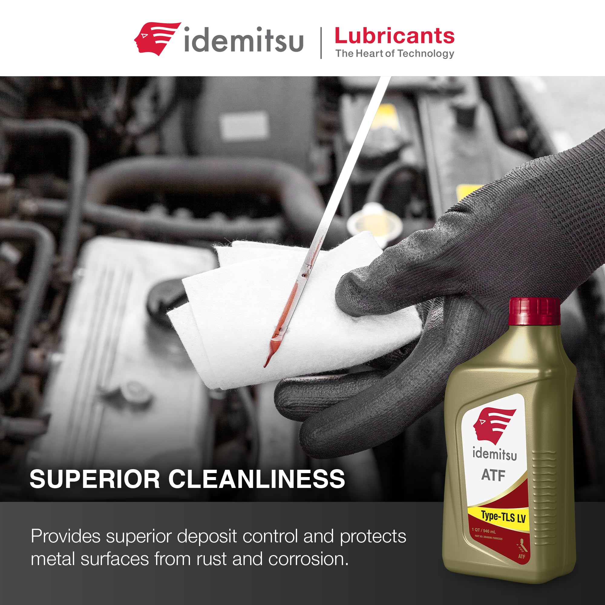 Idemitsu cap and tamper seal illustrating freshness protection