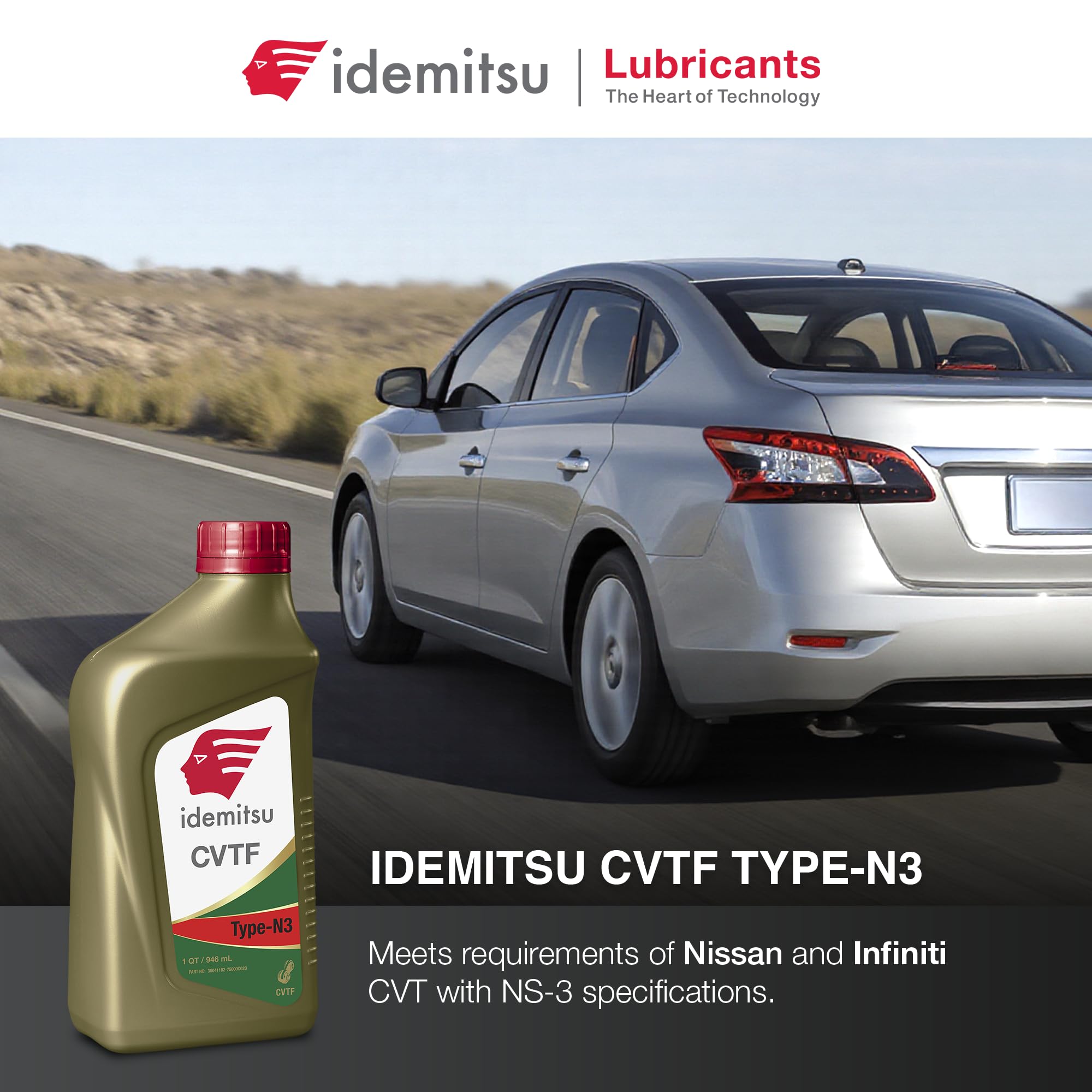 Idemitsu bottle pour spout detail illustrating spill-resistant design and easy pouring control