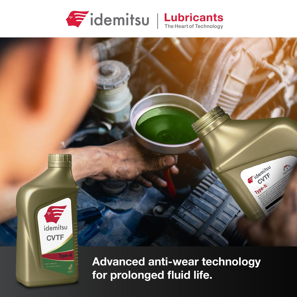 Idemitsu bottle next to spec sheet highlighting NS-2 compatibility and technical details