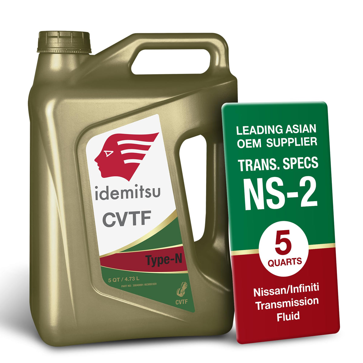 Idemitsu front label on 5-quart bottle showing product identity and benefits