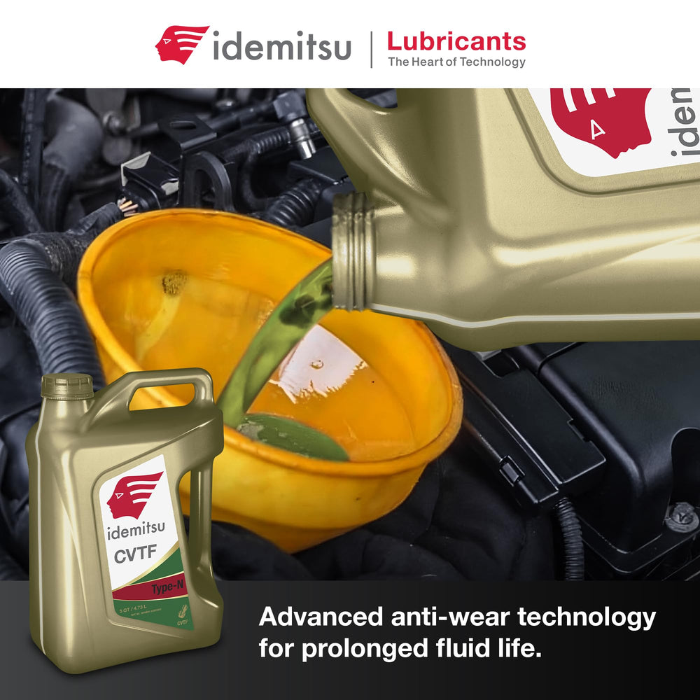 Idemitsu bottle in a garage during service, illustrating professional use