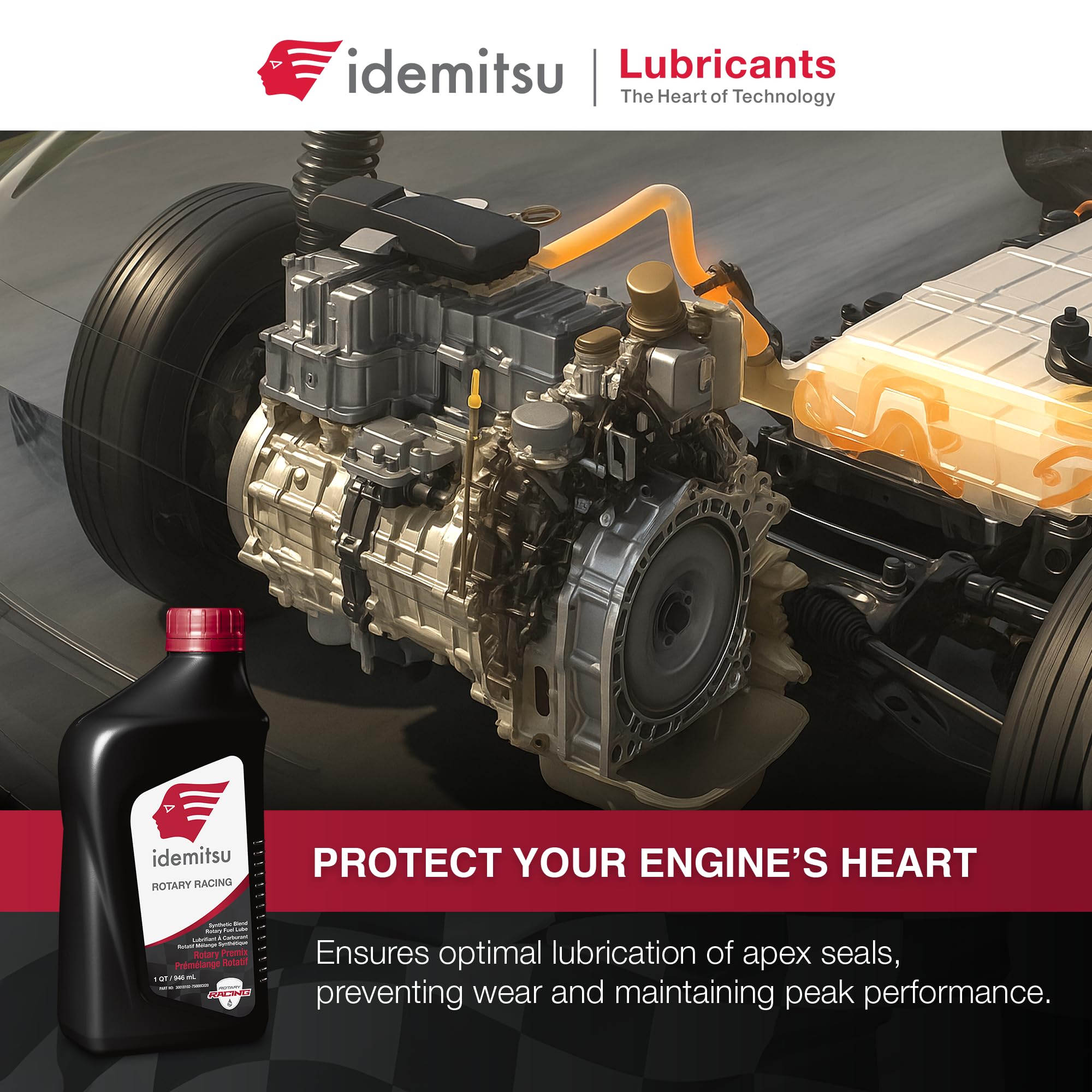 Idemitsu back label with directions and safety info to ensure correct use