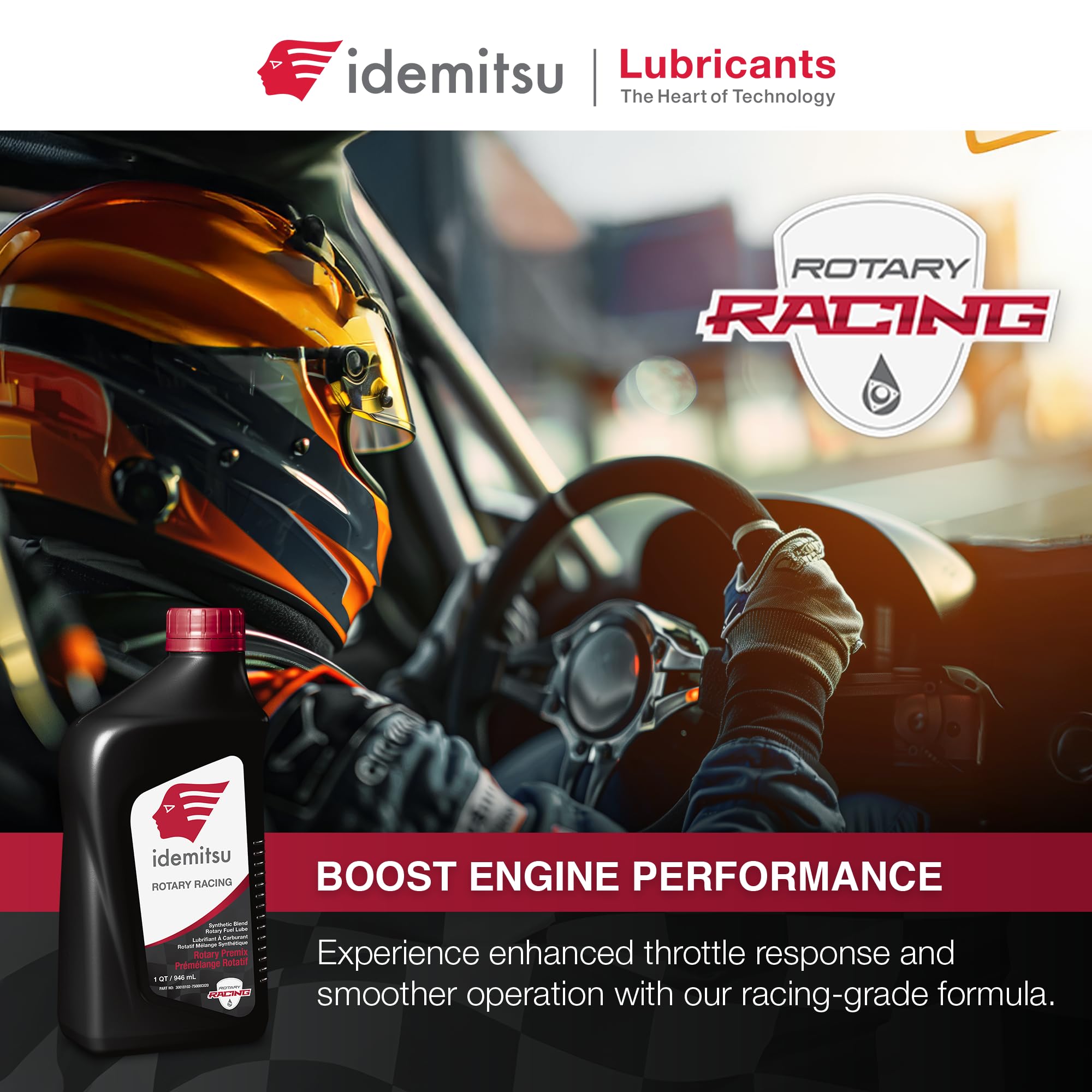 Idemitsu premix on a garage workbench highlighting suitability for enthusiasts