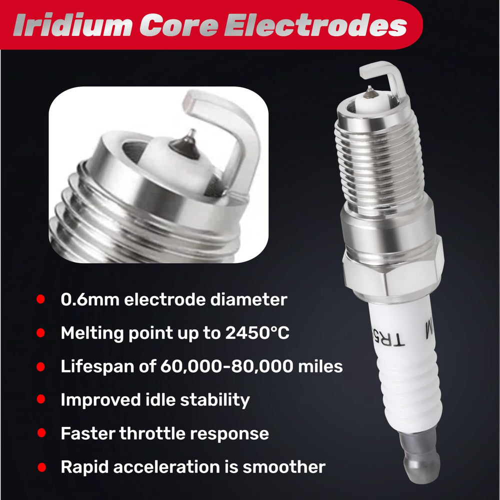 IFATRUNK comparison of old worn plug and new iridium plug showing longevity