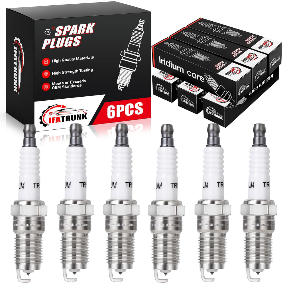 IFATRUNK front packaging showing six iridium spark plugs and benefits