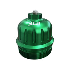 iFJF front view cap showing green finish and strong fit benefit