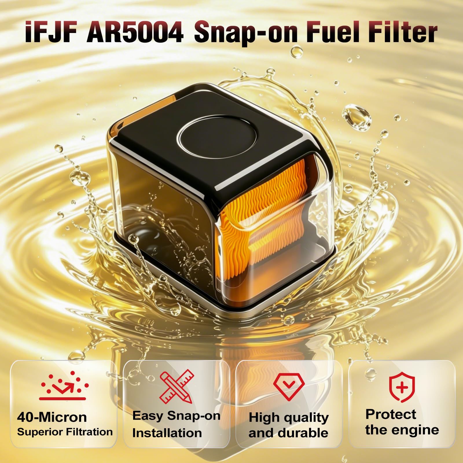 iFJF mounted on tractor fuel system demonstrating direct-fit compatibility benefit