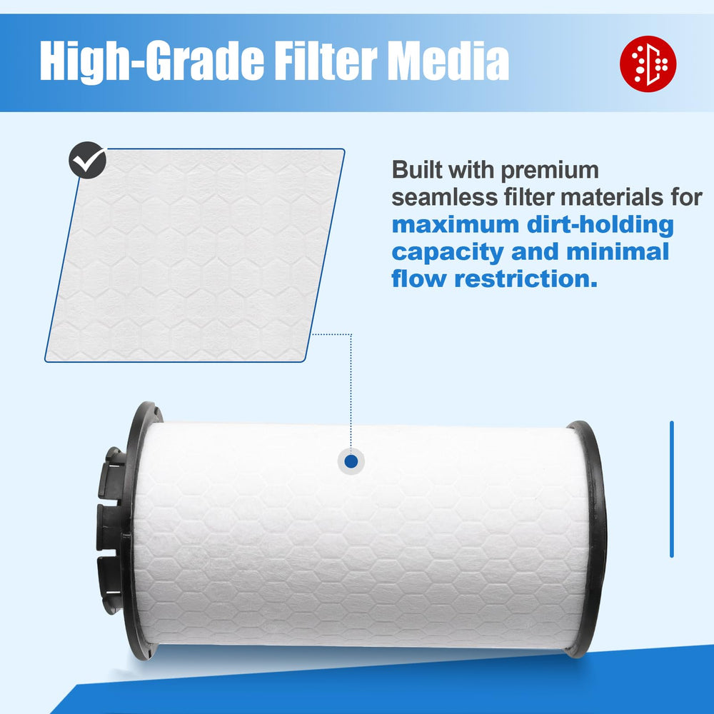 iFJF filter with spec label showing compatibility and interchange numbers
