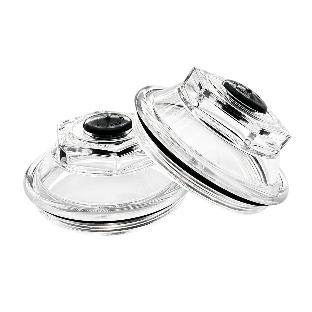 iFJF front view of 4-piece oil cap kit showing all included parts and ready-to-install benefit