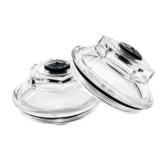 iFJF front view of 4-piece oil cap kit showing all included parts and ready-to-install benefit