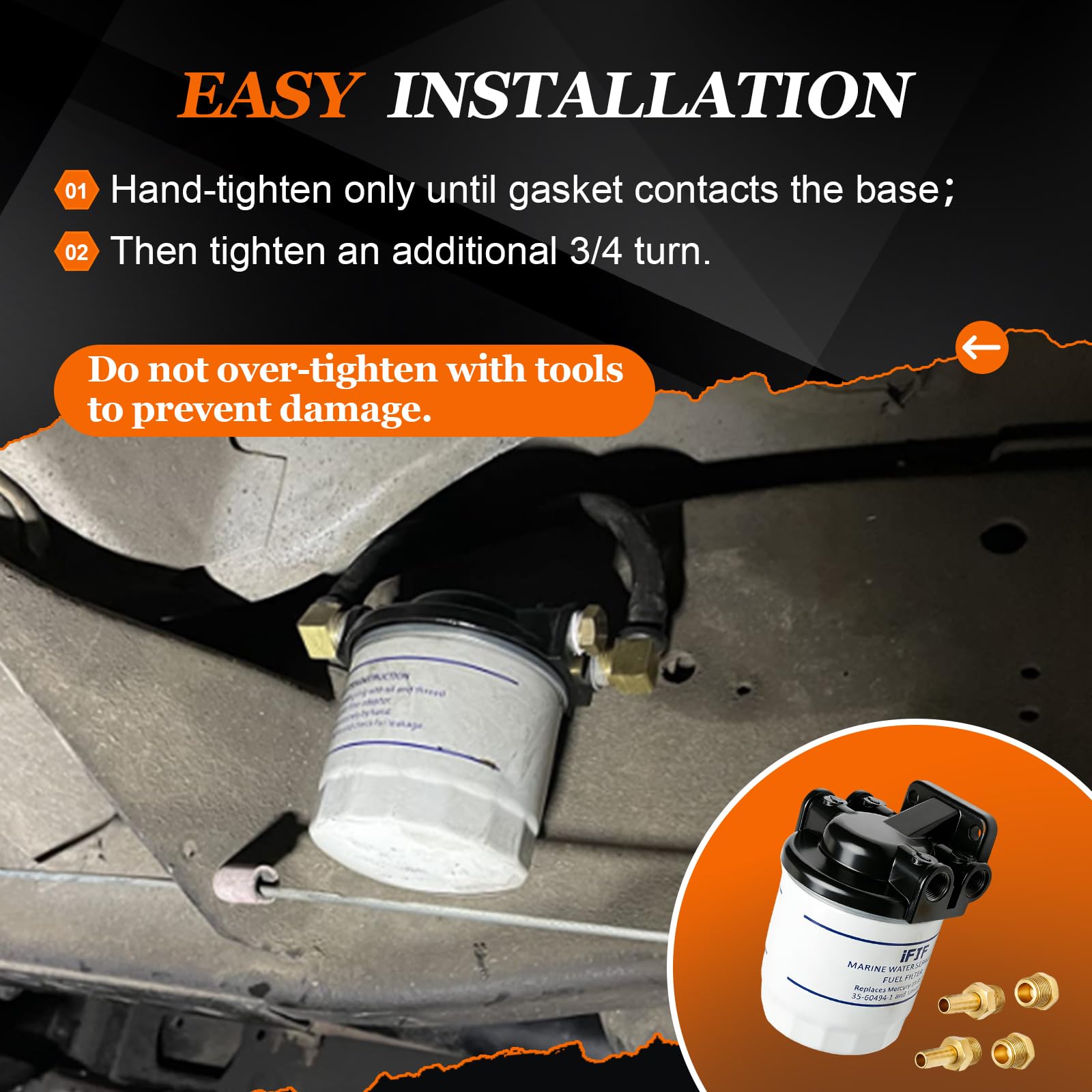 iFJF packaged kit with extras, indicates what arrives and ready-to-install condition