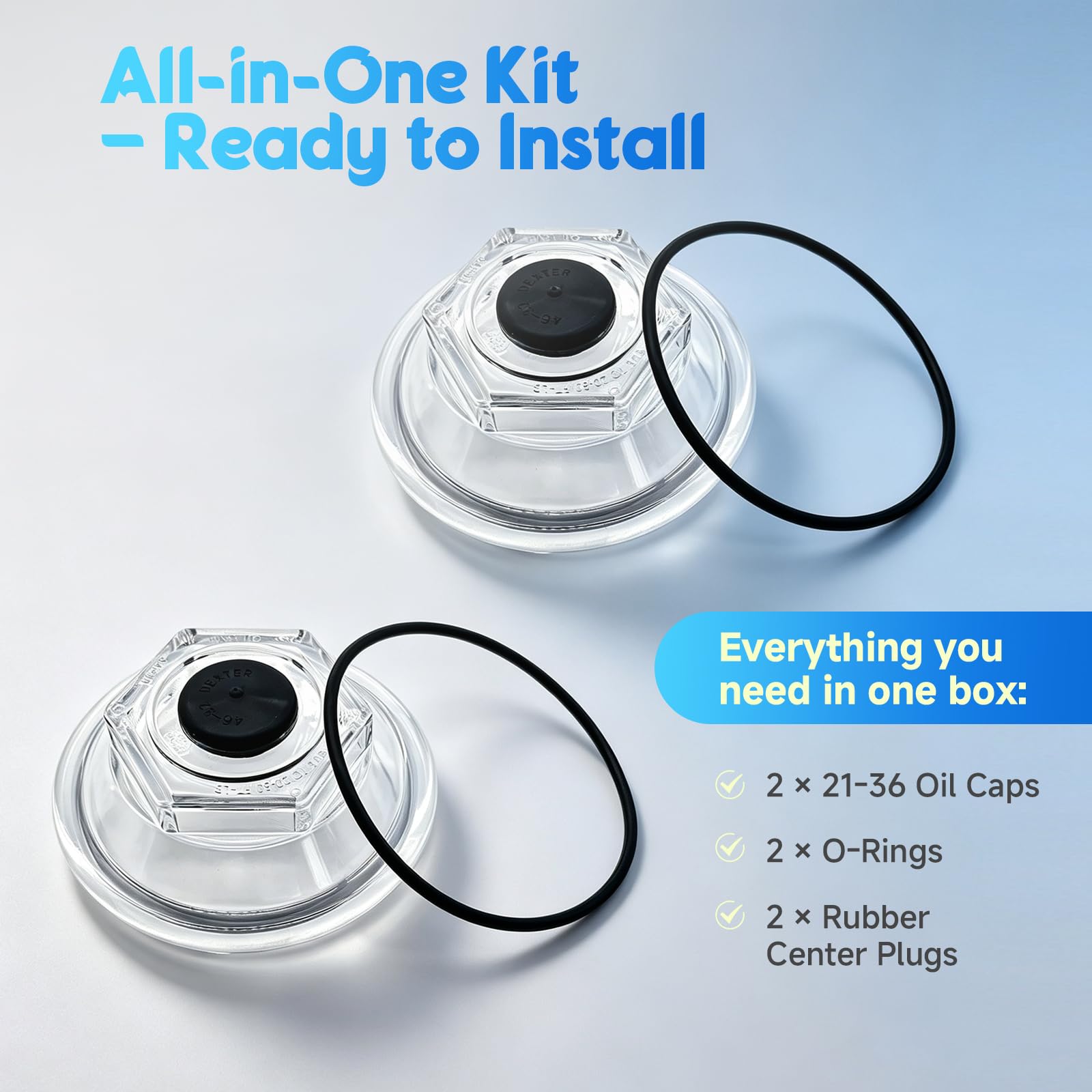 iFJF oil cap beside a ruler showing scale and exact 4-inch measurement for fit verification