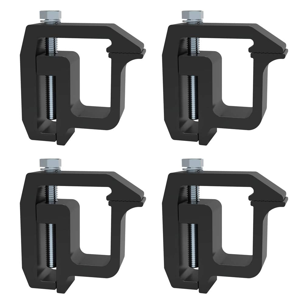 iFJF front view of four black clamps showing secure fit benefit