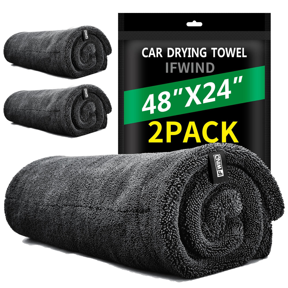 IFWIND folded towels front view showing size and neat packaging benefit