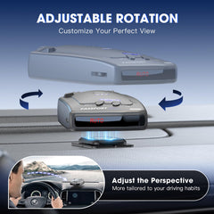 iGoevo demonstrating tilt adjustment for optimal detector angle benefit
