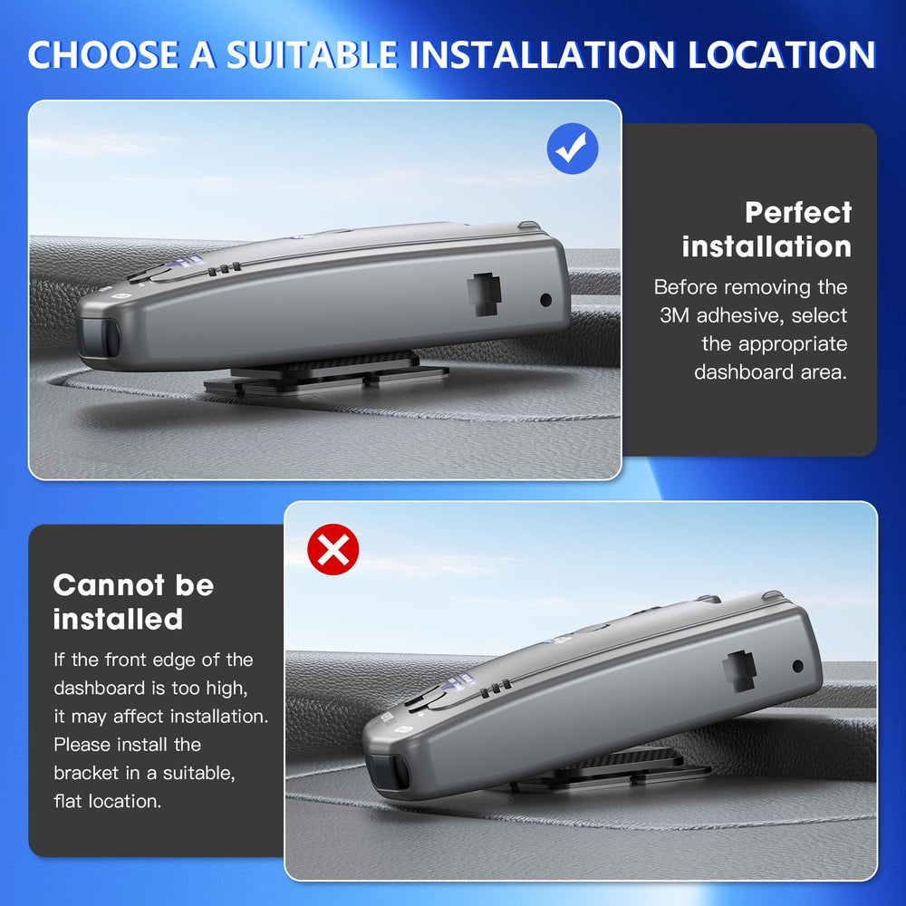 iGoevo holding Escort and Uniden detectors showing wide compatibility
