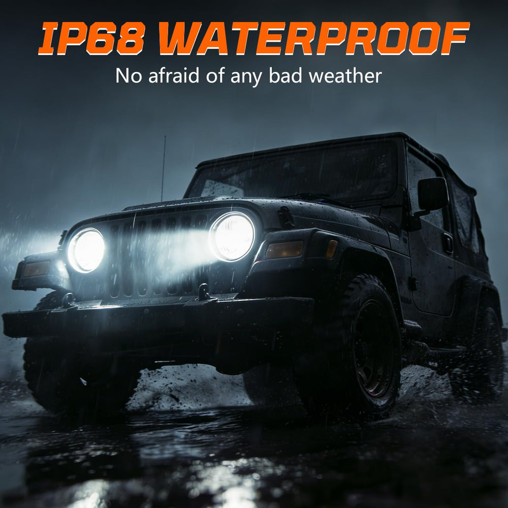 IHNZCB installed on vehicle at night demonstrating clearer road illumination