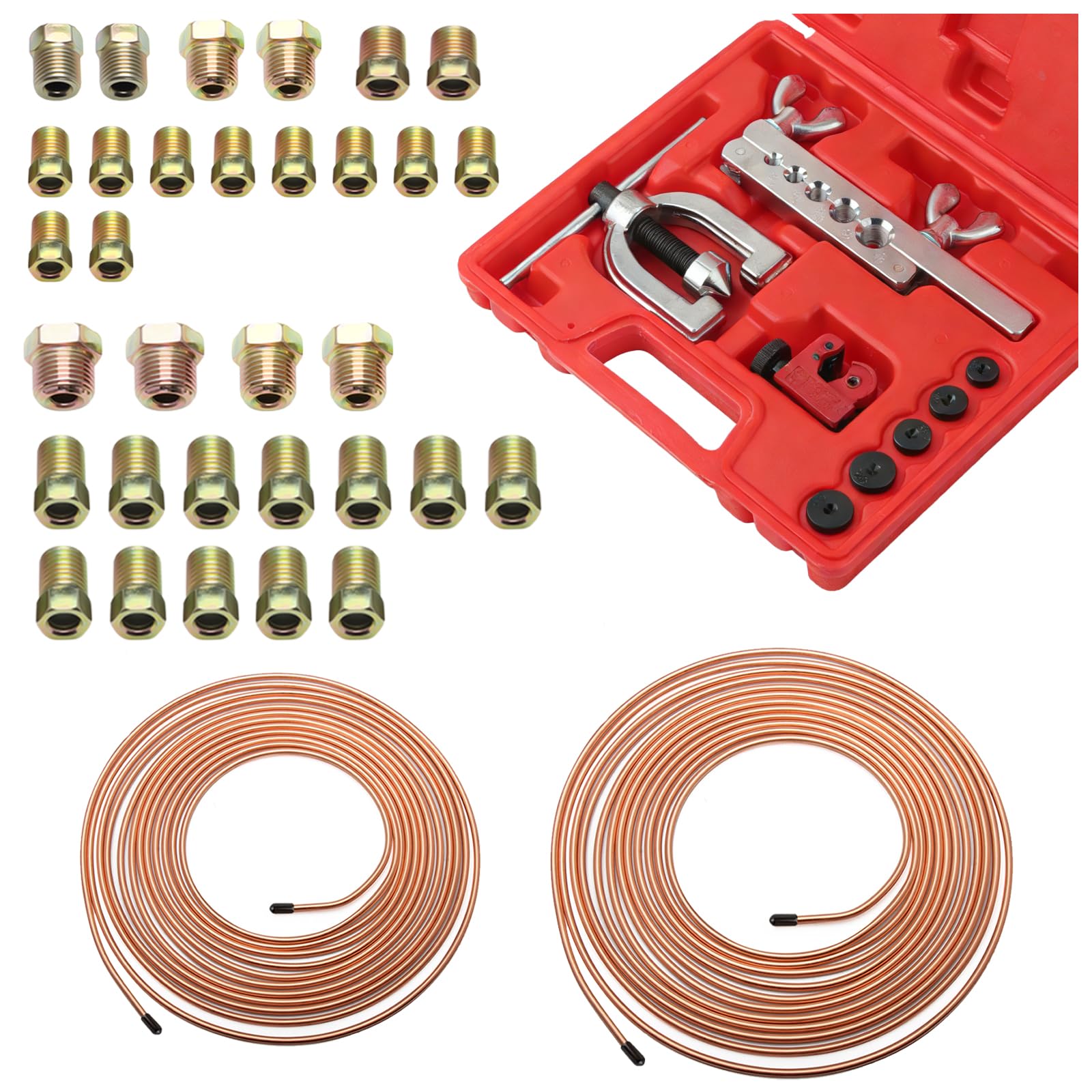 IHOTDER front view of organized case showing tools and tubing for easy transport