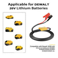 IIXWUQ connected to a car battery in use, providing quick roadside starting power
