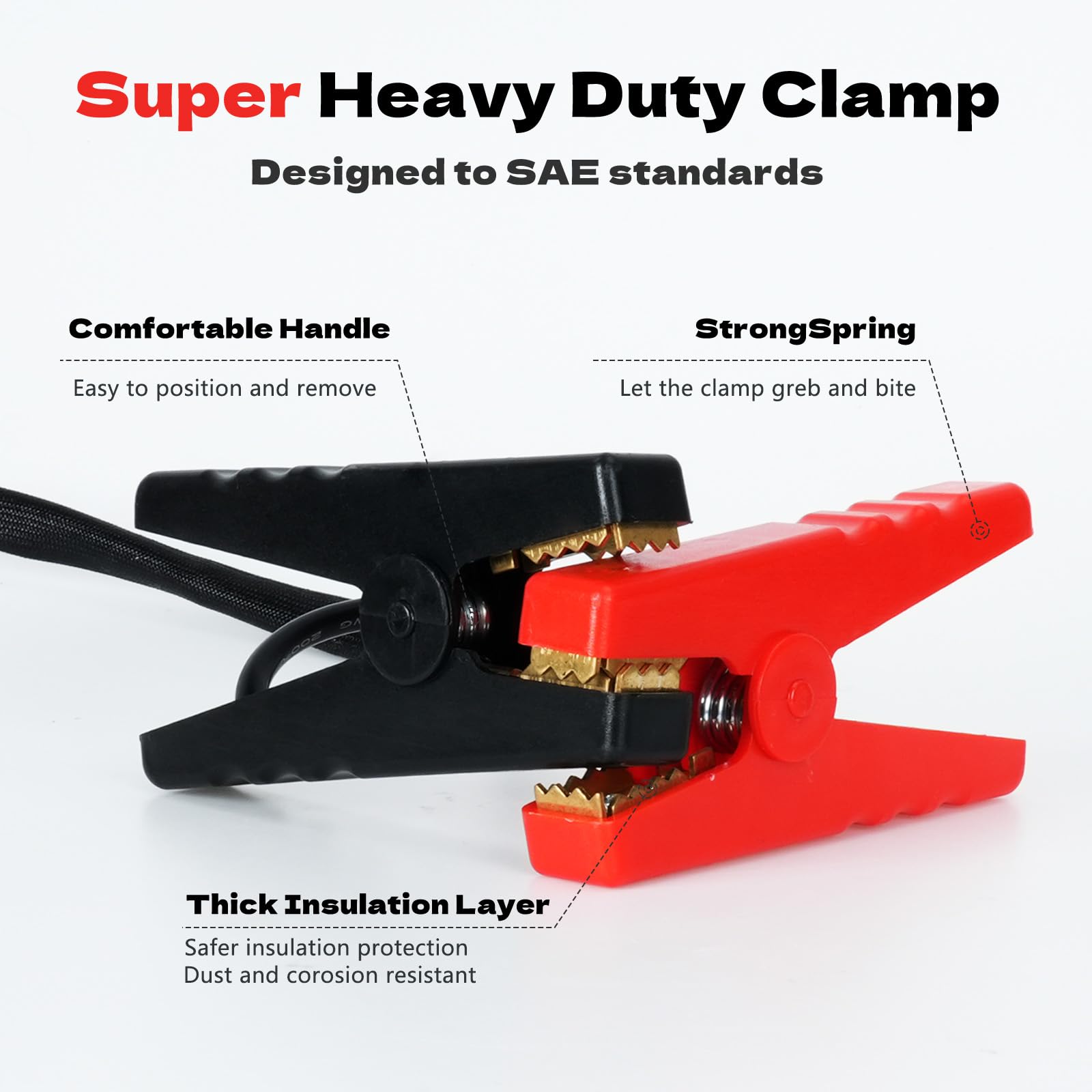 IIXWUQ roadside lifestyle setup with battery and clamps, useful for emergency starts