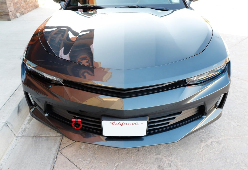 iJDMTOY installed on Camaro front bumper showing sporty upgrade benefit