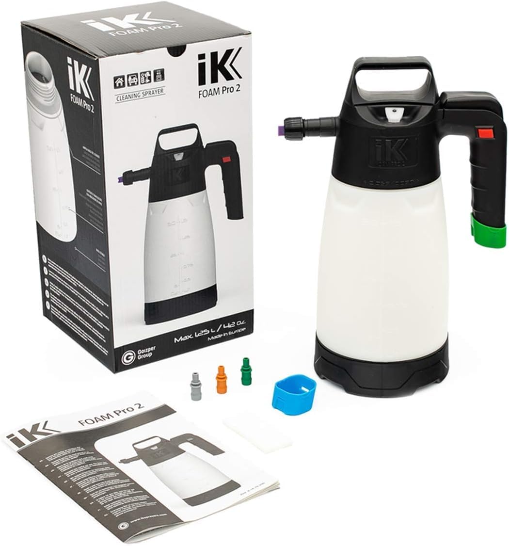 IK Foam Pro 2 front view showing labels and benefits