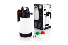 IK FOAM Pro 2+ front view showing tank and trigger, brand-quality foaming