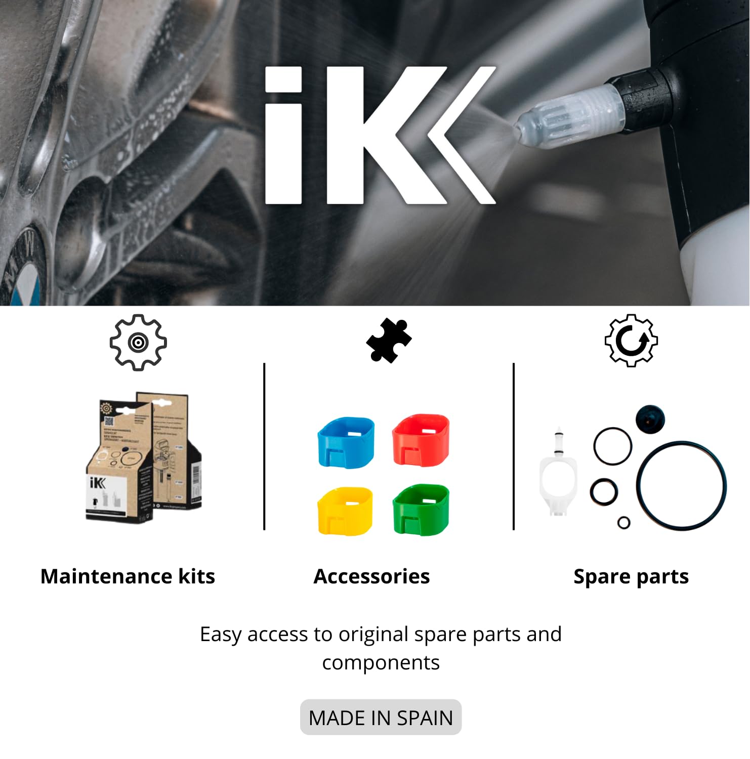 IK Multi PRO 2 in use during automotive detailing for efficient cleaning