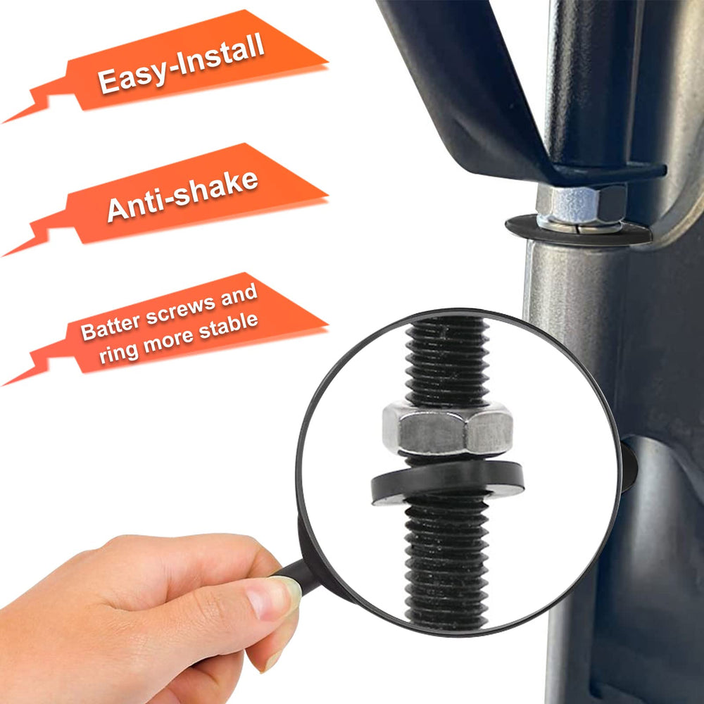 iKer side fixed rods forming triangular support to reduce mirror shake