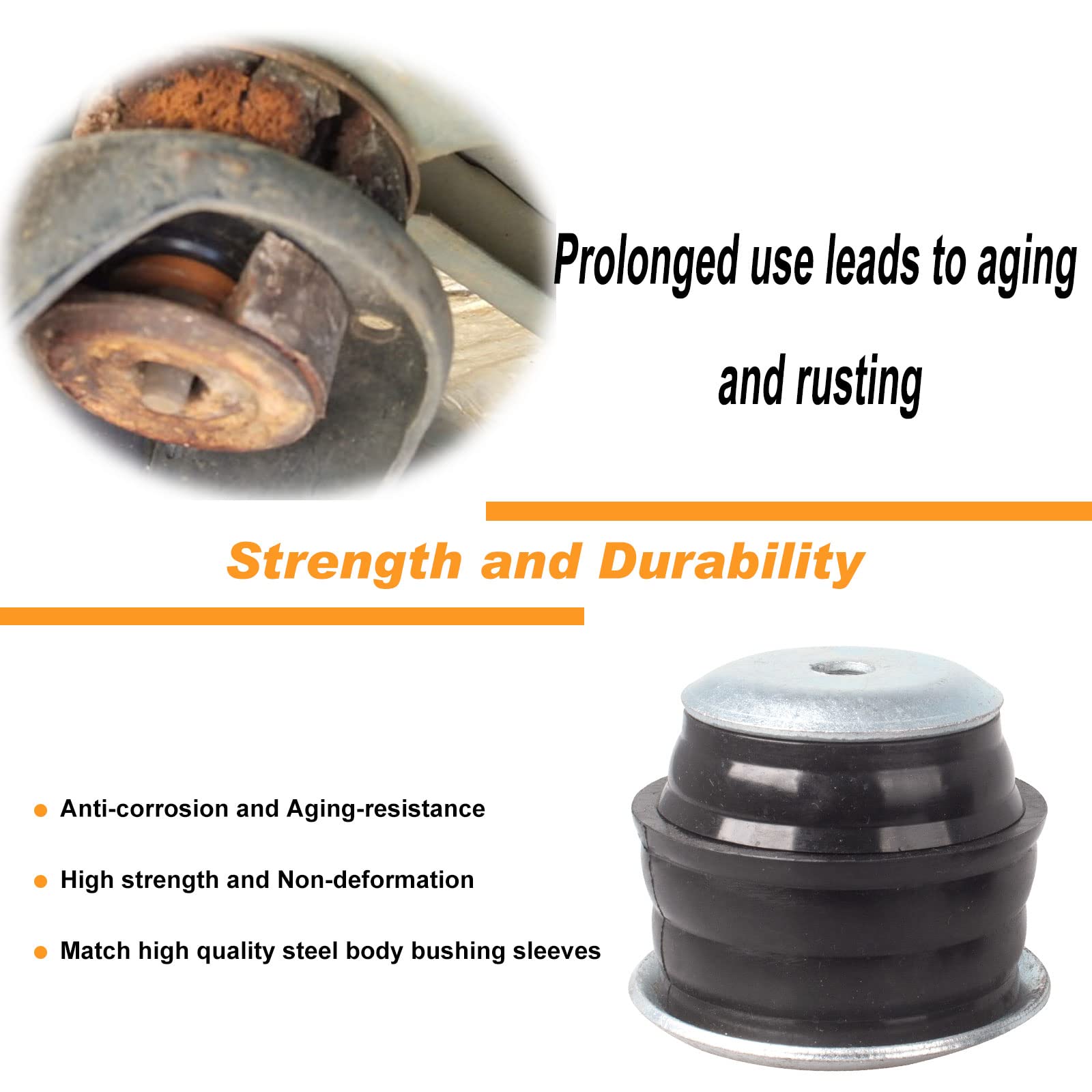 iKer steel mounts and washers detail showing corrosion resistance