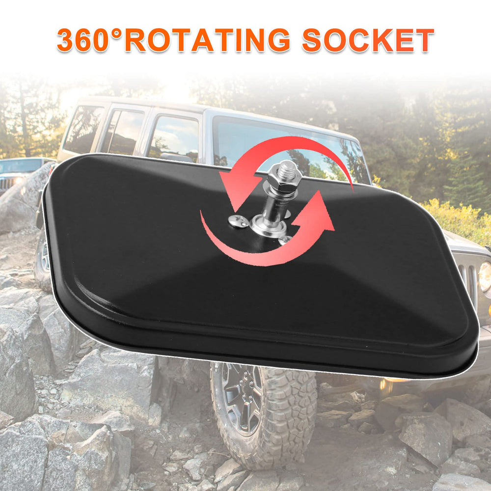 iKer waterproof film applied to mirror improving rainy-day clarity