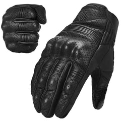 ILM DN01 front view showing goatskin leather and fit for confident grip
