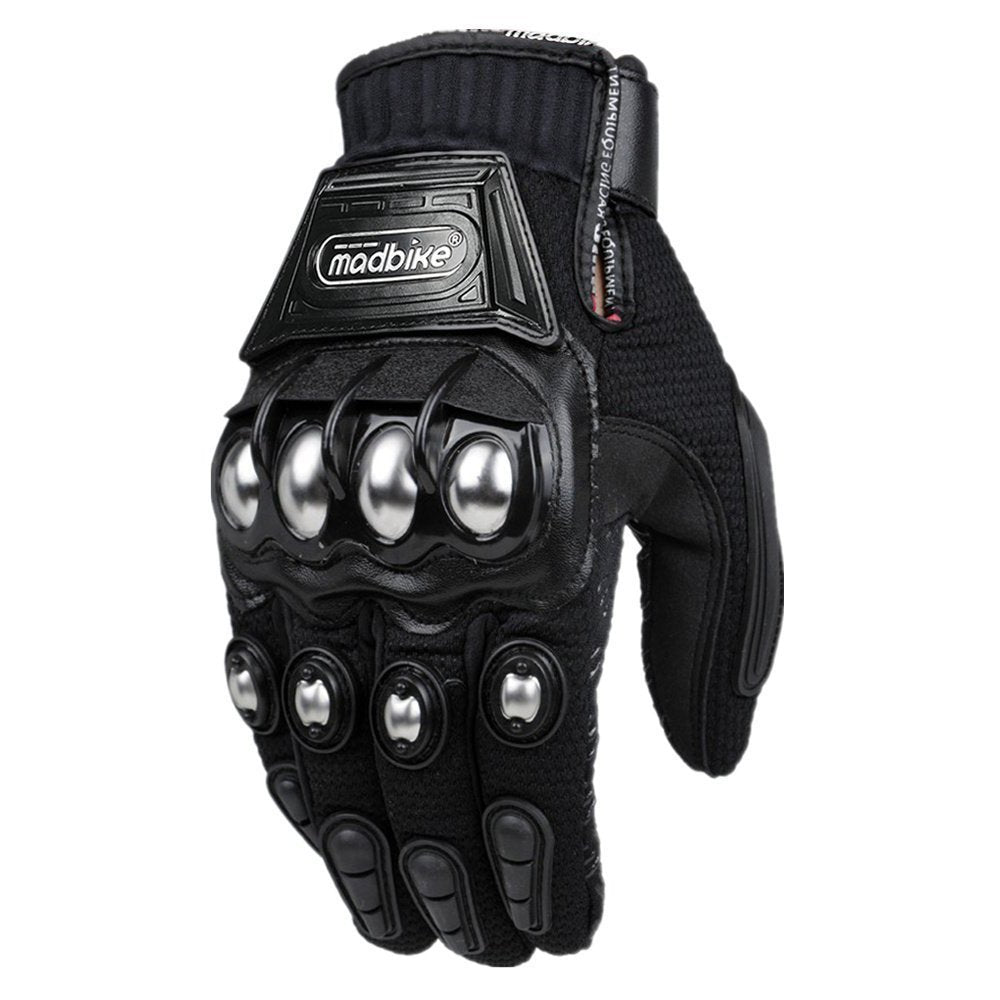 ILM glove front view showing full protective design and stylish black finish