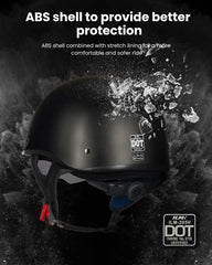 ILM Model-205V close-up of integrated drop-down sun visor for glare reduction