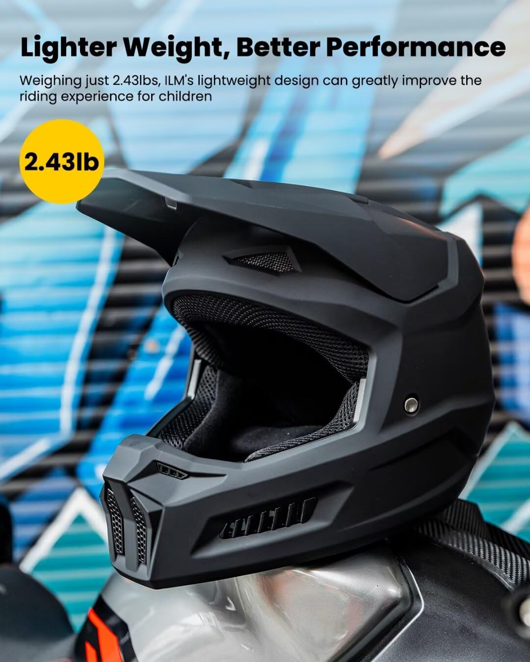 ILM helmet inner liner closeup showing high-density foam for impact absorption