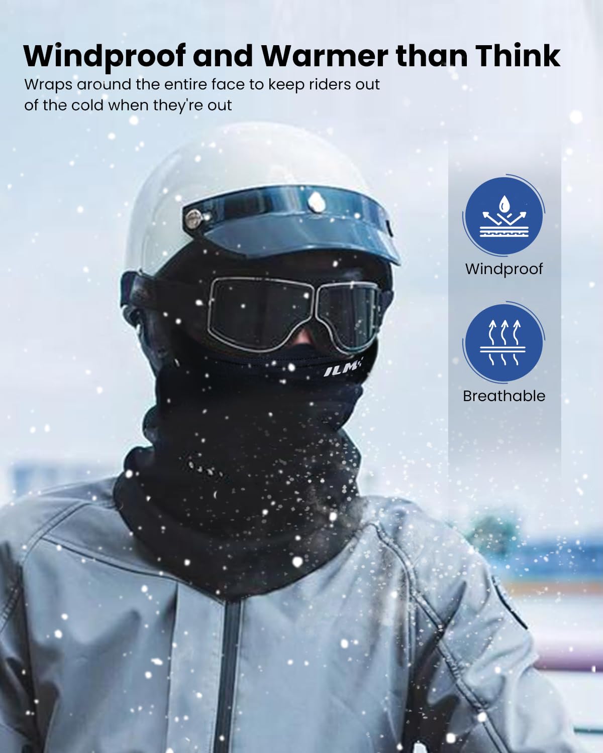 ILM open-face configuration showing adaptable coverage and breathability