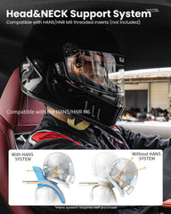 ILM Snell visor tear-off post close-up enabling quick clear-vision changes