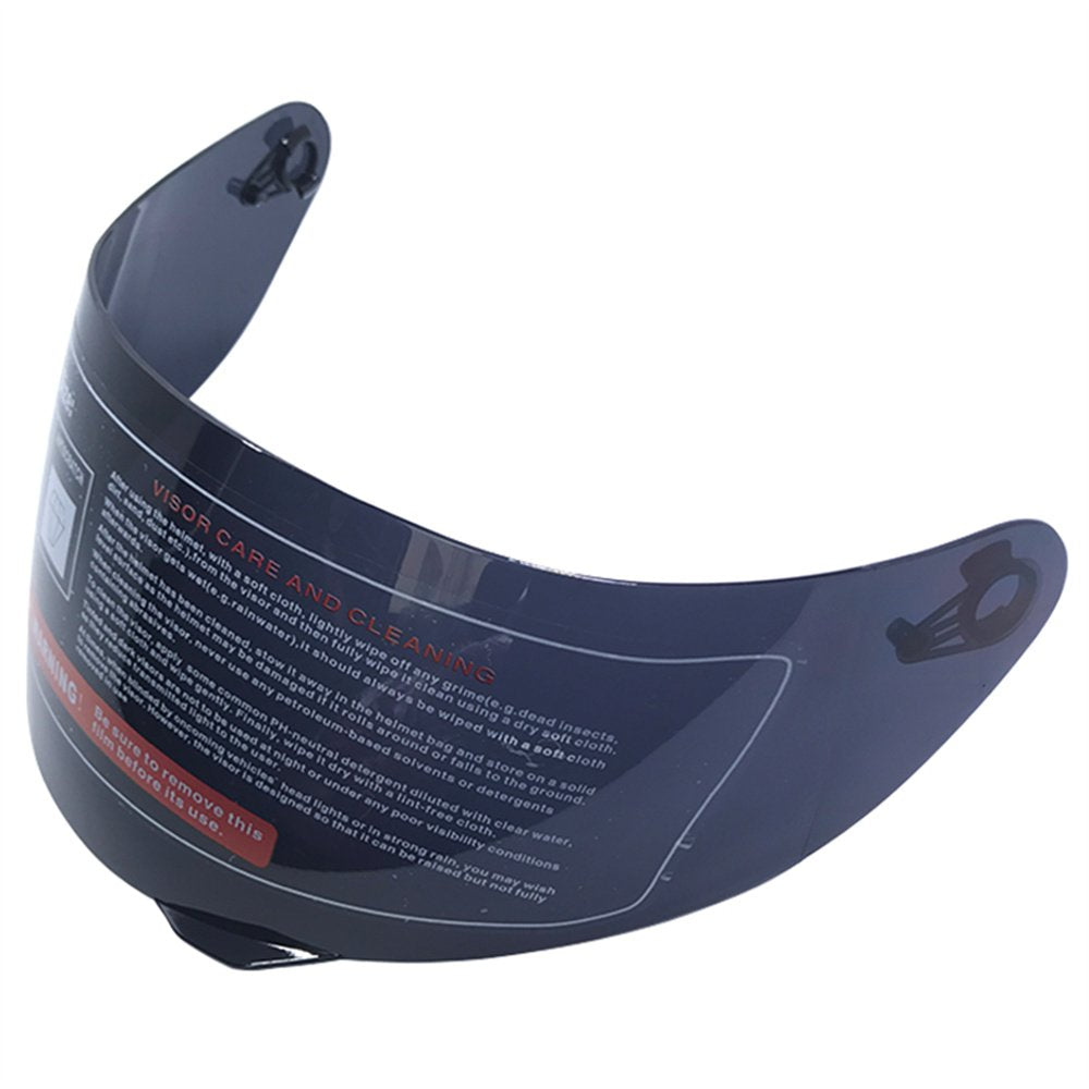 ILM visor front view showing tinted shield and clear field of vision benefit