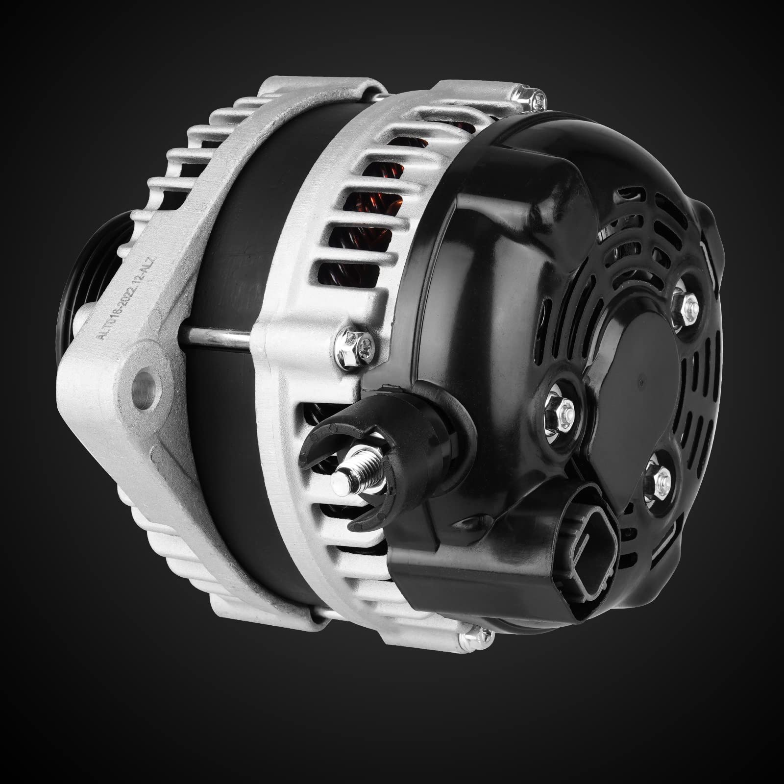 ILONPA alternator boxed with label showing part numbers and warranty for peace