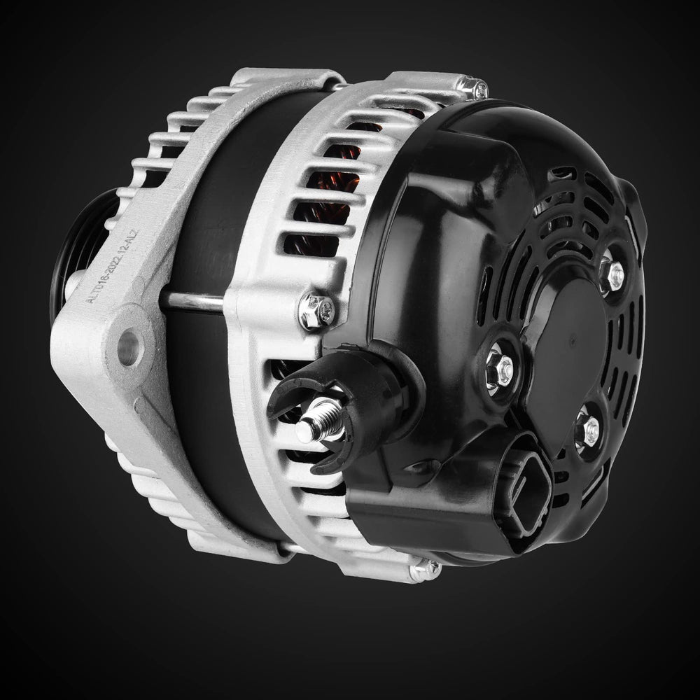 ILONPA alternator boxed with label showing part numbers and warranty for peace