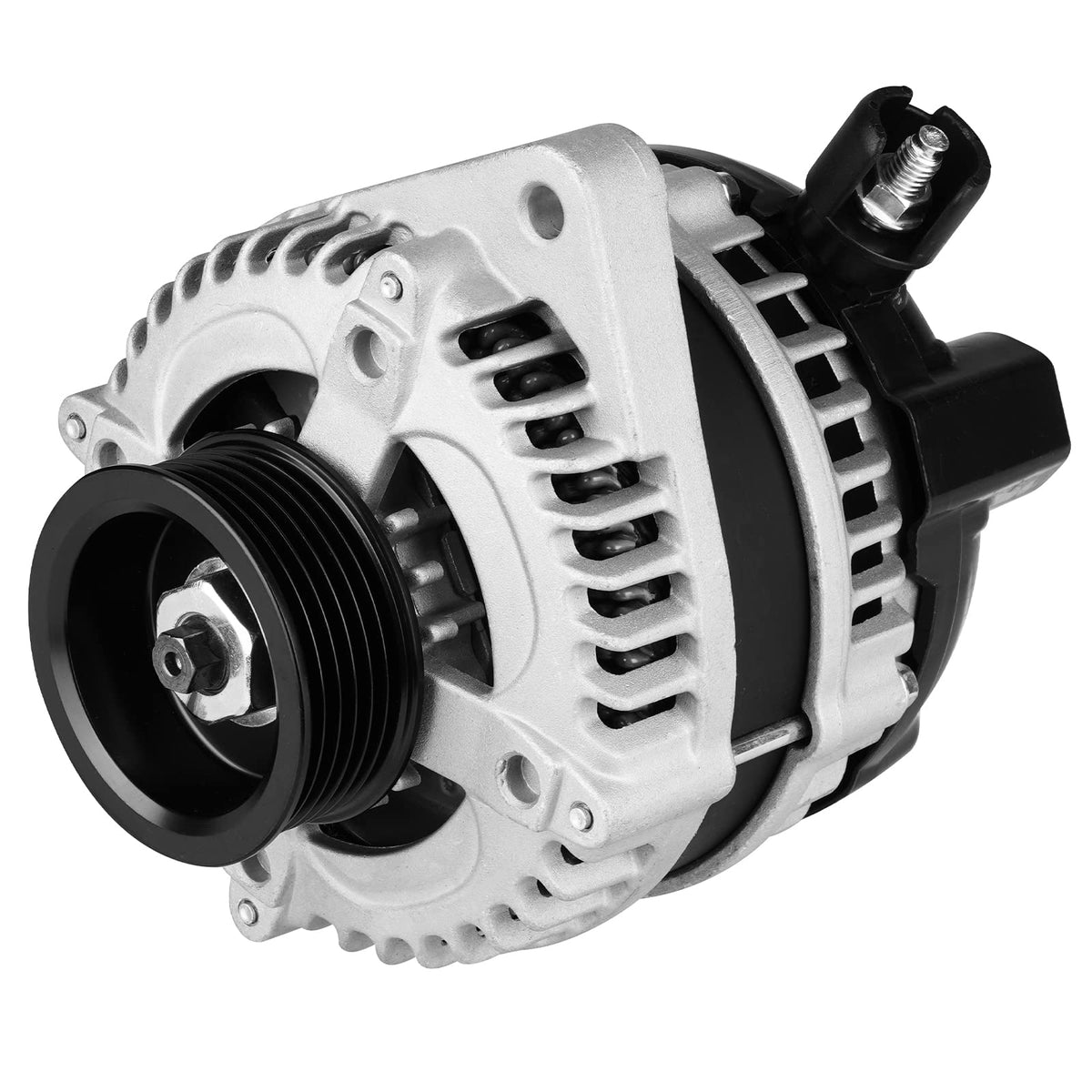 ILONPA alternator front view showing full unit and mounting for quick evaluation