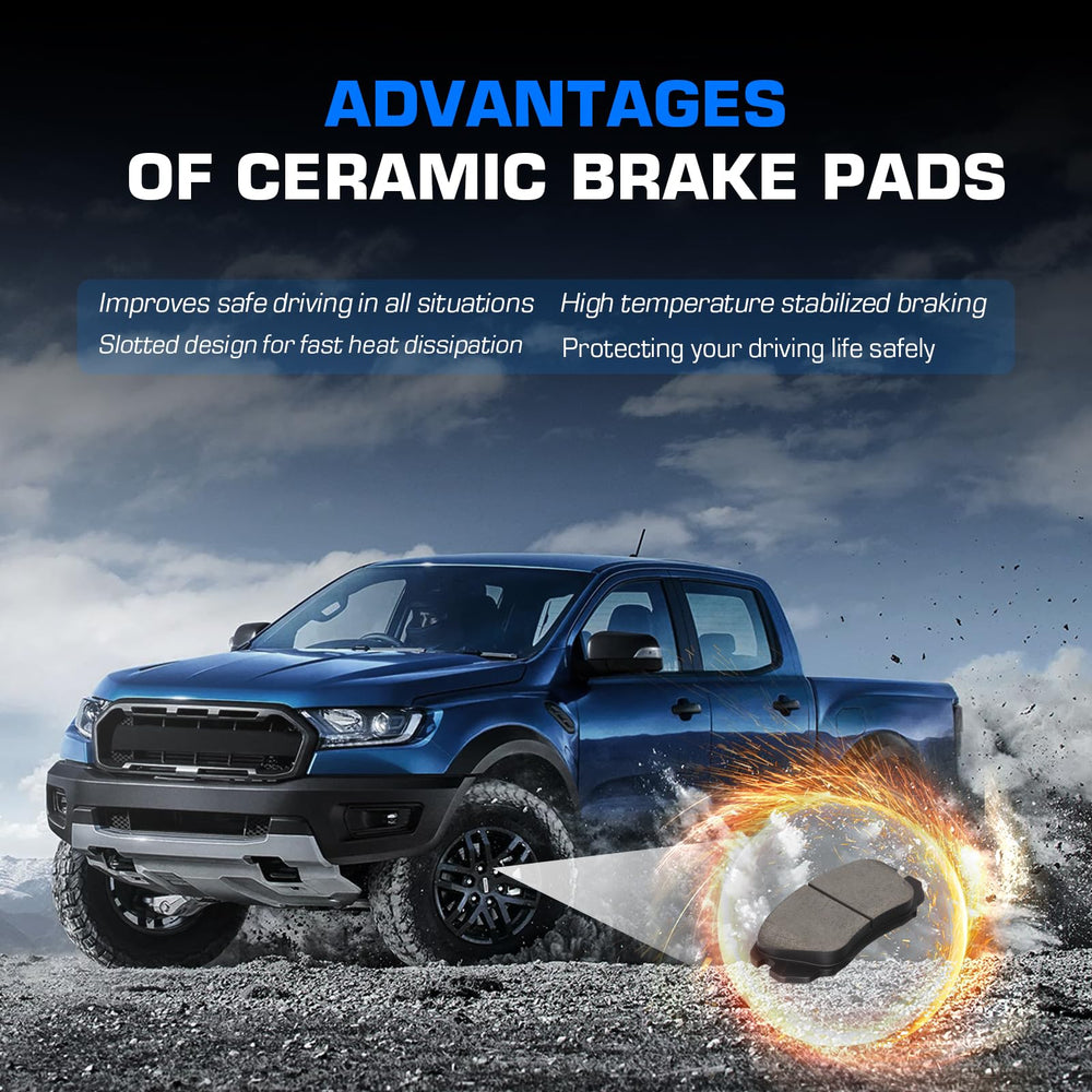 ILONPA ceramic friction surface detailed view reducing dust and noise benefits