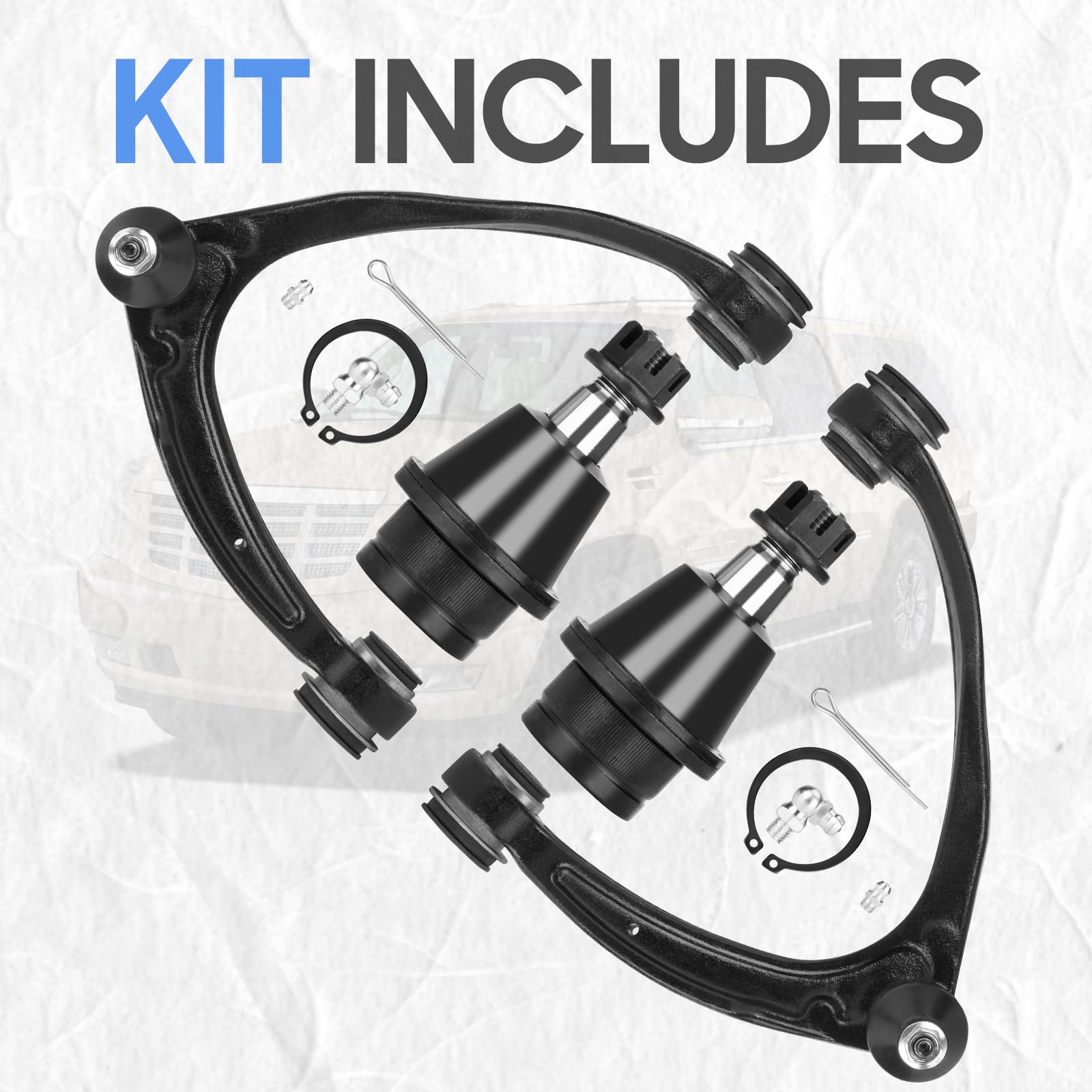 ILONPA control arm installed on truck demonstrating restored steering geometry and stability