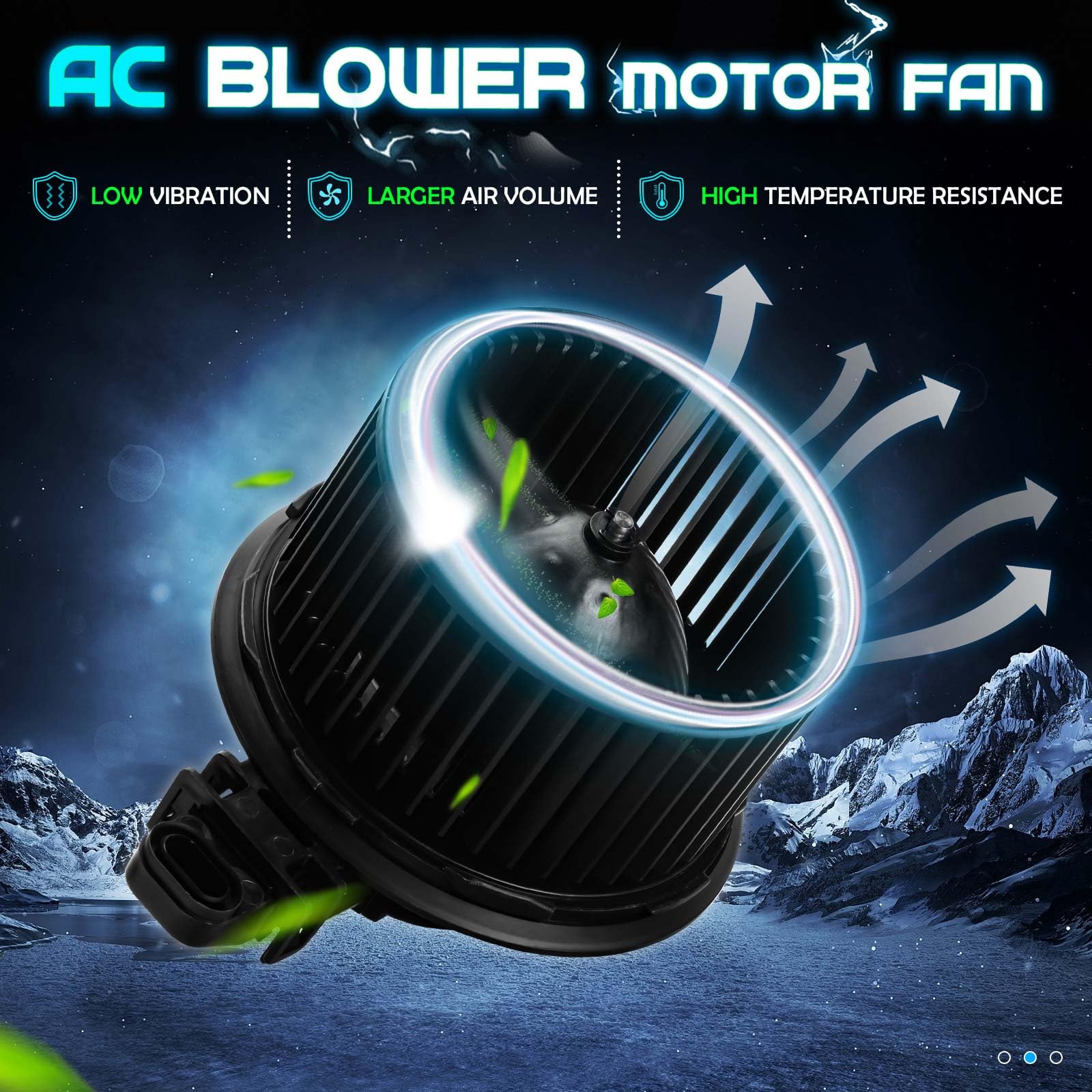 ILONPA fan cage close-up displaying balanced blades to reduce vibration