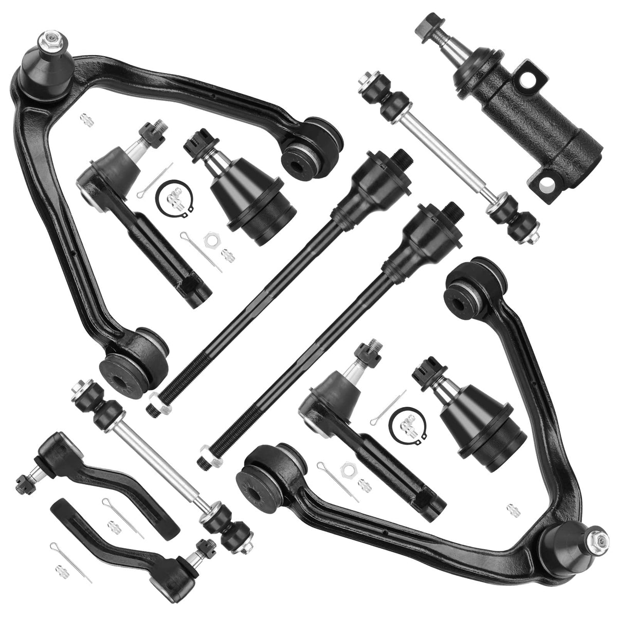 ILONPA front suspension kit packaging showing contents for easy identification and convenience