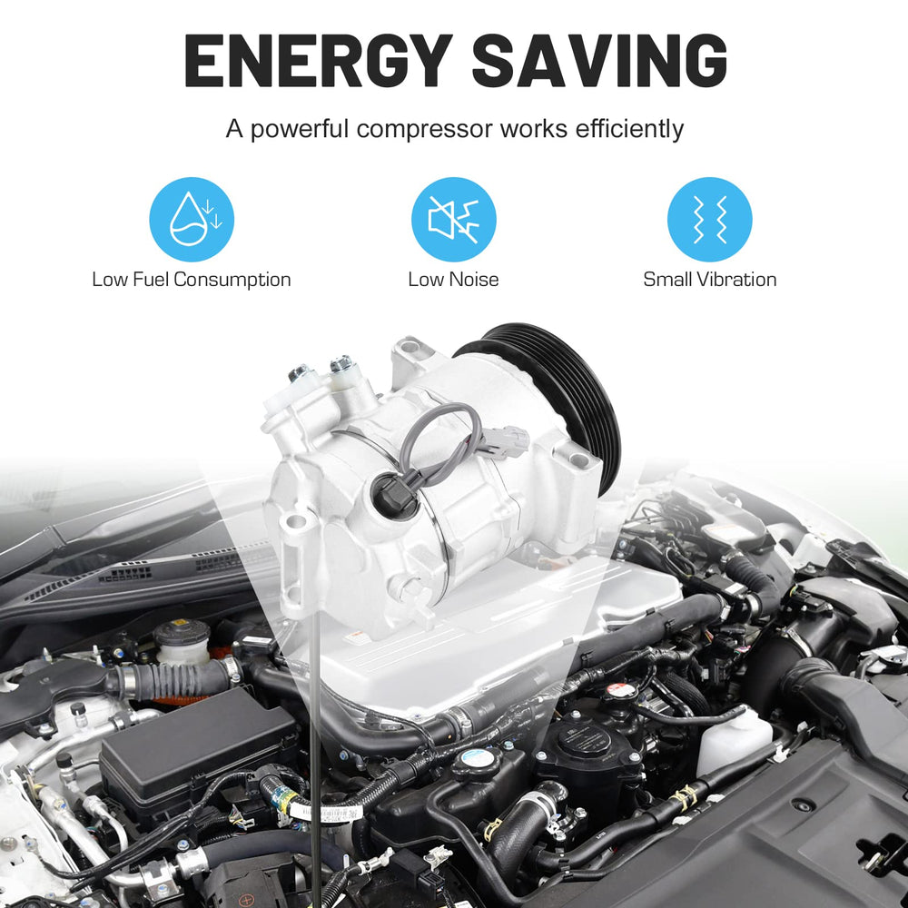ILONPA compressor installed in engine bay demonstrating restored cabin cooling benefit